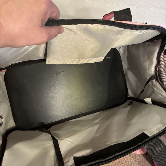 PetAmi Pink And Black Pet Carrier For Small Pets. Shoulder Strap Attached. - Picture 9 of 9